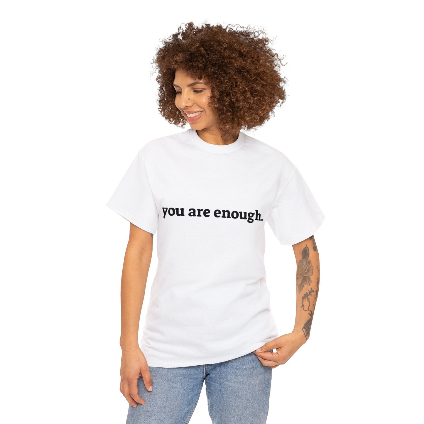 you are enough -  Unisex Heavy Cotton Tee