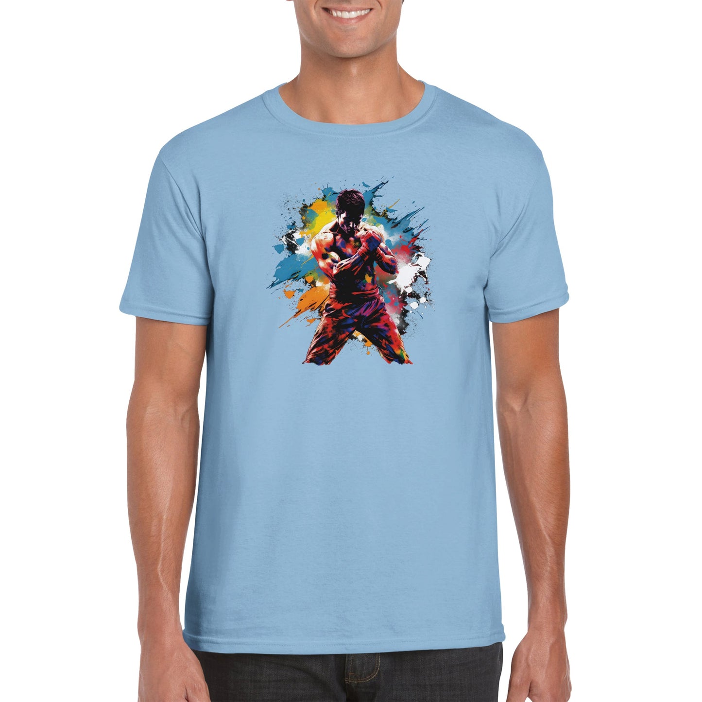 Martial Artist Color Splash - Classic Unisex Crewneck T-shirt