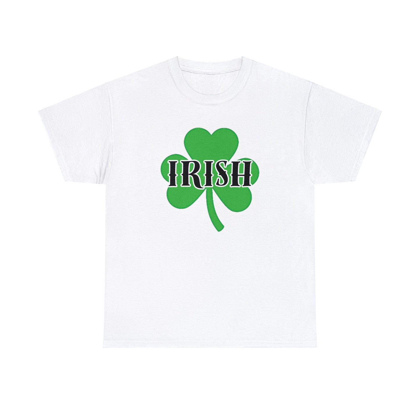 Irish w/ Clover behind - Unisex Heavy Cotton Tee