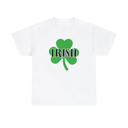 Irish w/ Clover behind - Unisex Heavy Cotton Tee