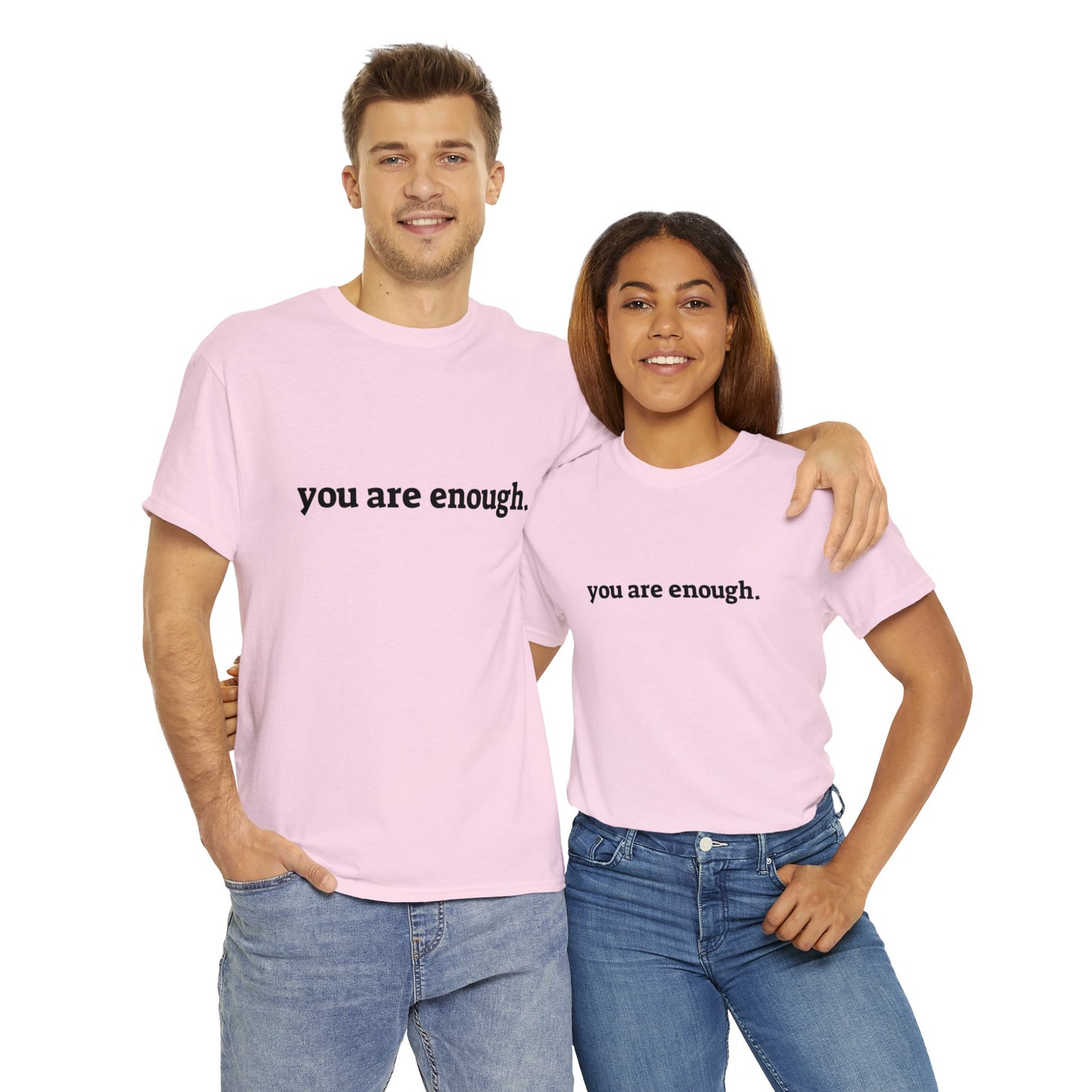 you are enough -  Unisex Heavy Cotton Tee