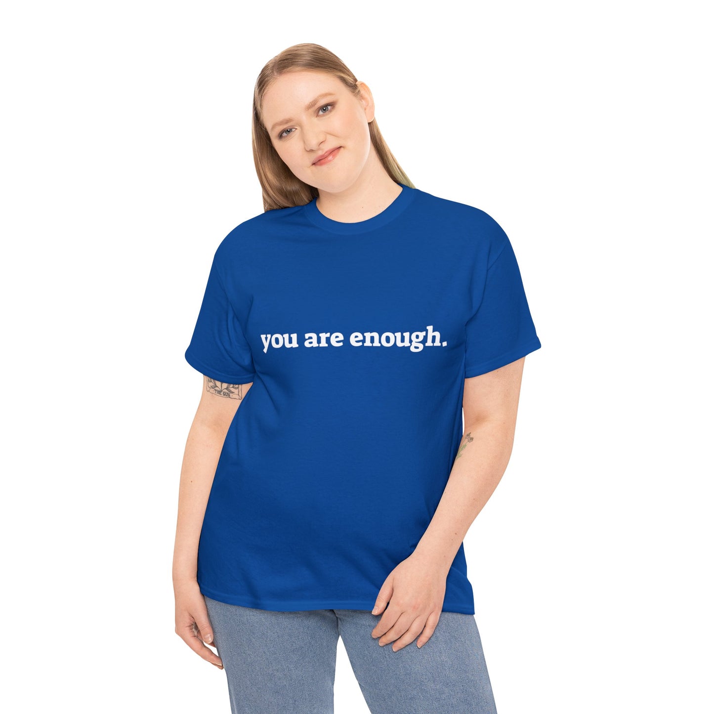 you are enough -  Unisex Heavy Cotton Tee