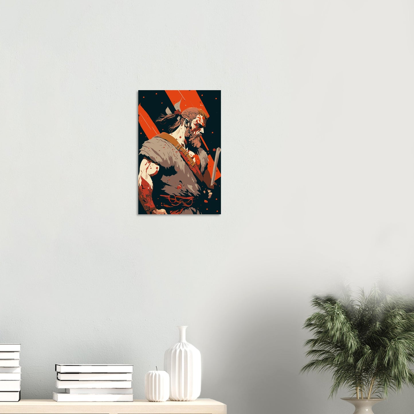 Viking abstract Illustration - Premium Matte Paper Poster