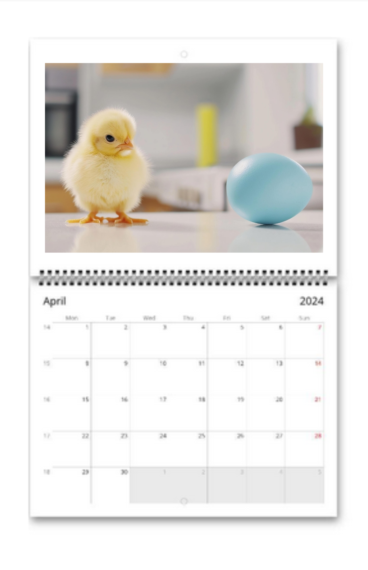 Birds Wall Calendar 2024