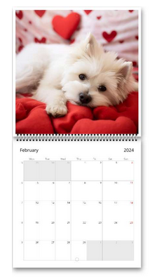 Dogs Wall Calendar 2024