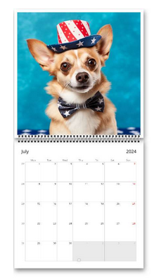 Dogs Wall Calendar 2024