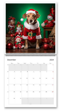 Dogs Wall Calendar 2024