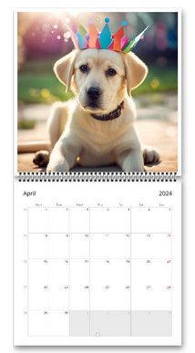 Dogs Wall Calendar 2024