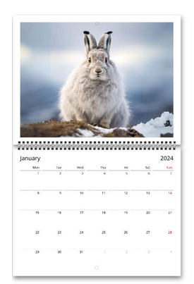 Bunnies 2024 Wall Calendar