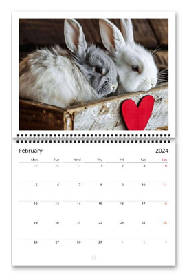 Bunnies 2024 Wall Calendar