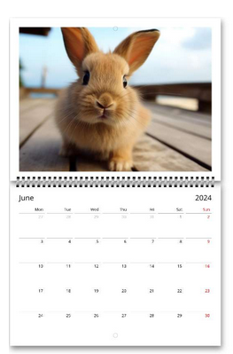 Bunnies 2024 Wall Calendar