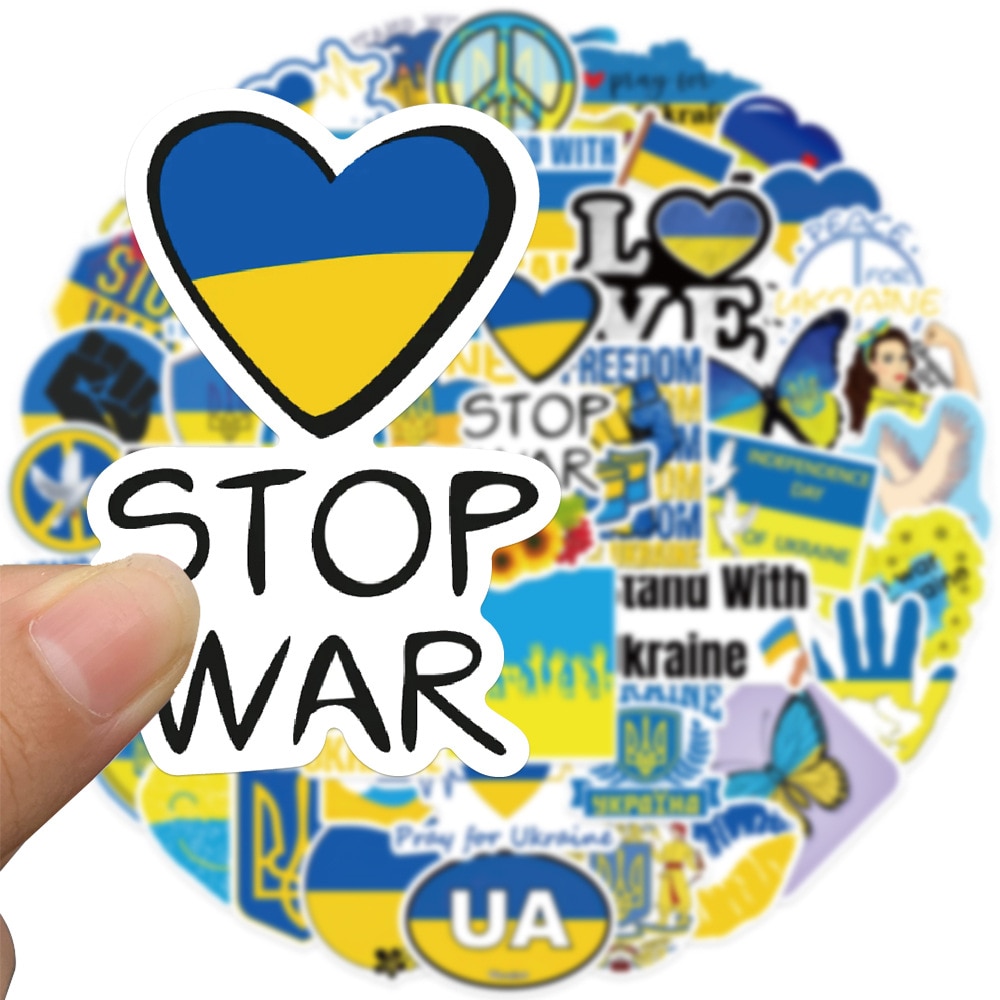 50pcs Ukraine Stickers