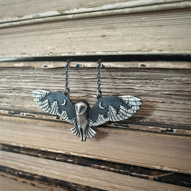 Owl Charm Pendant Necklace