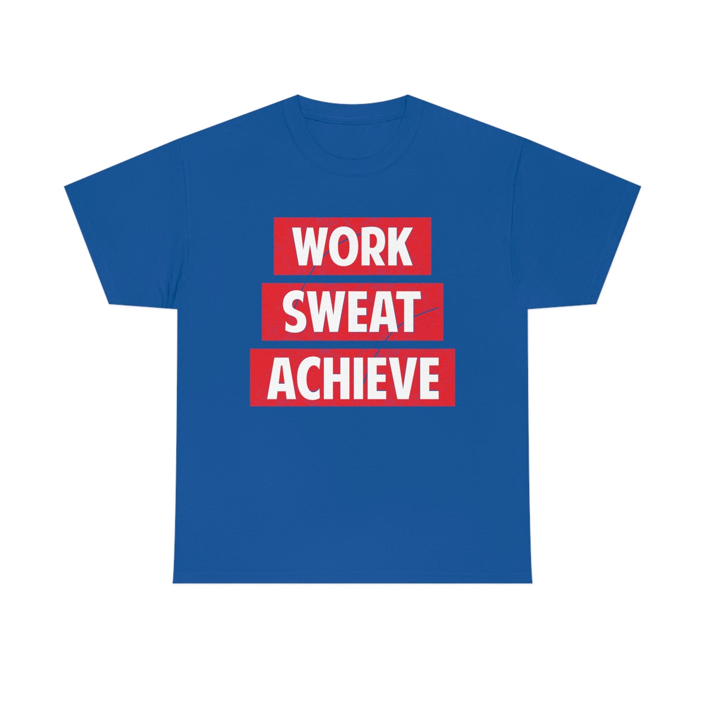 Work, Sweat, Achieve - Unisex Heavy Cotton T-shirt