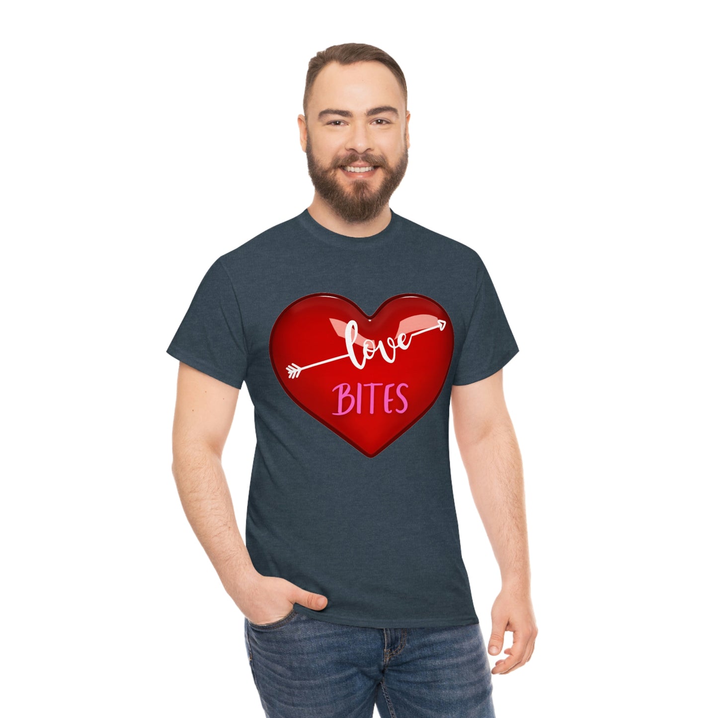 Unisex Heavy Cotton "Love Bites" Tee