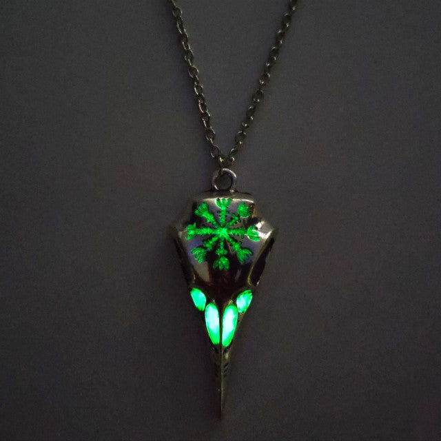 Luminous Viking Inspired Pendant with Necklace