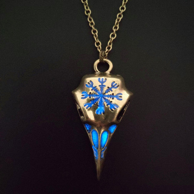 Luminous Viking Inspired Pendant with Necklace