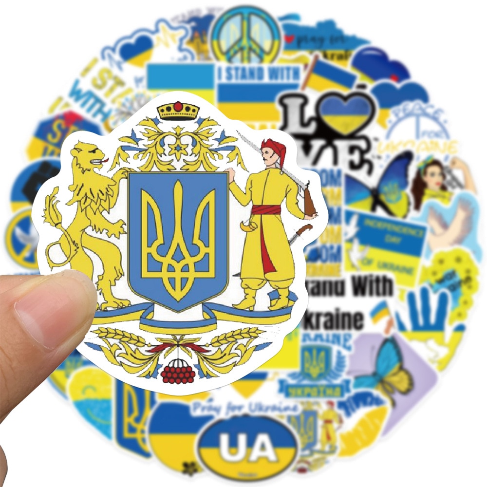 50pcs Ukraine Stickers