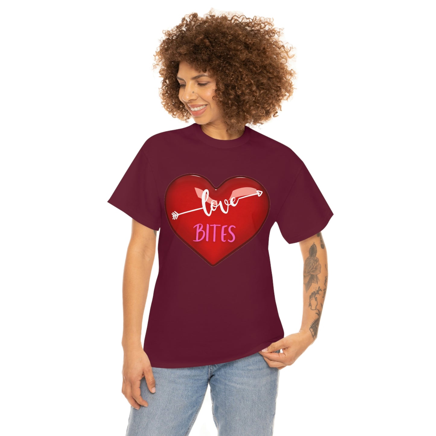 Unisex Heavy Cotton "Love Bites" Tee