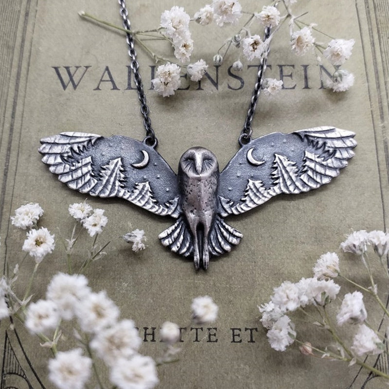 Owl Charm Pendant Necklace