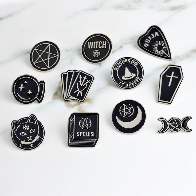 Witchcraft Themed pin collection