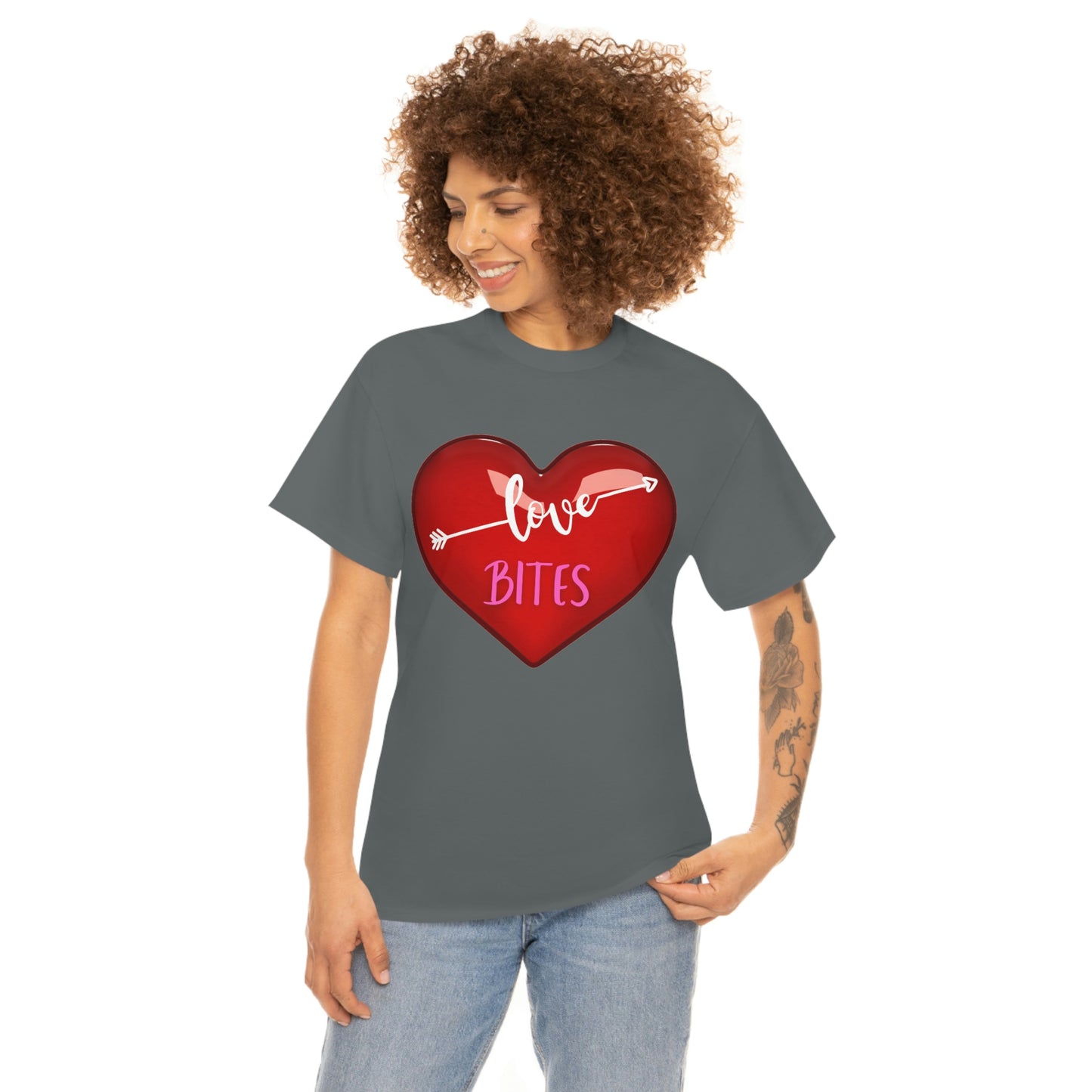 Unisex Heavy Cotton "Love Bites" Tee