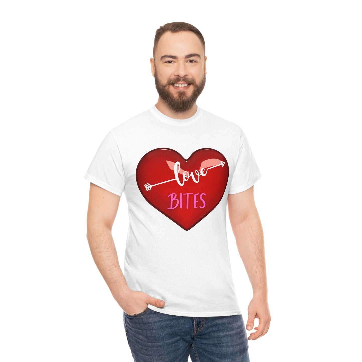 Unisex Heavy Cotton "Love Bites" Tee