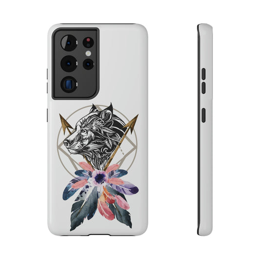 BOHO Styled Wolf - Impact-Resistant Cases for iPhone and Samsung