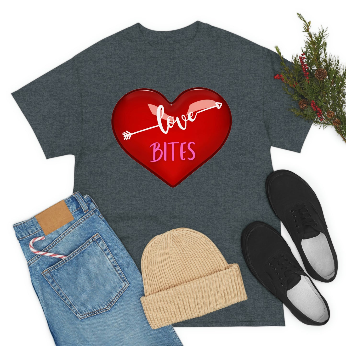Unisex Heavy Cotton "Love Bites" Tee