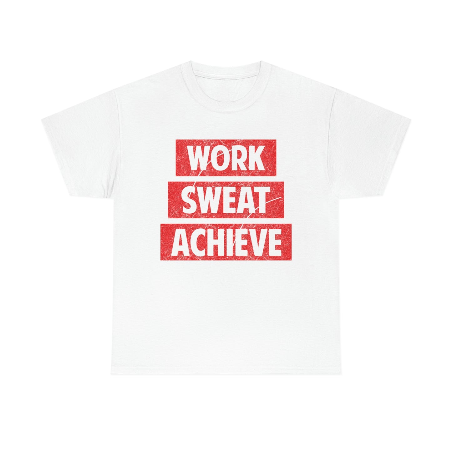 Work, Sweat, Achieve - Unisex Heavy Cotton T-shirt