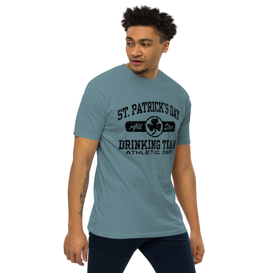 St. Patricks Day All Star Drinking Team Men’s premium heavyweight tee