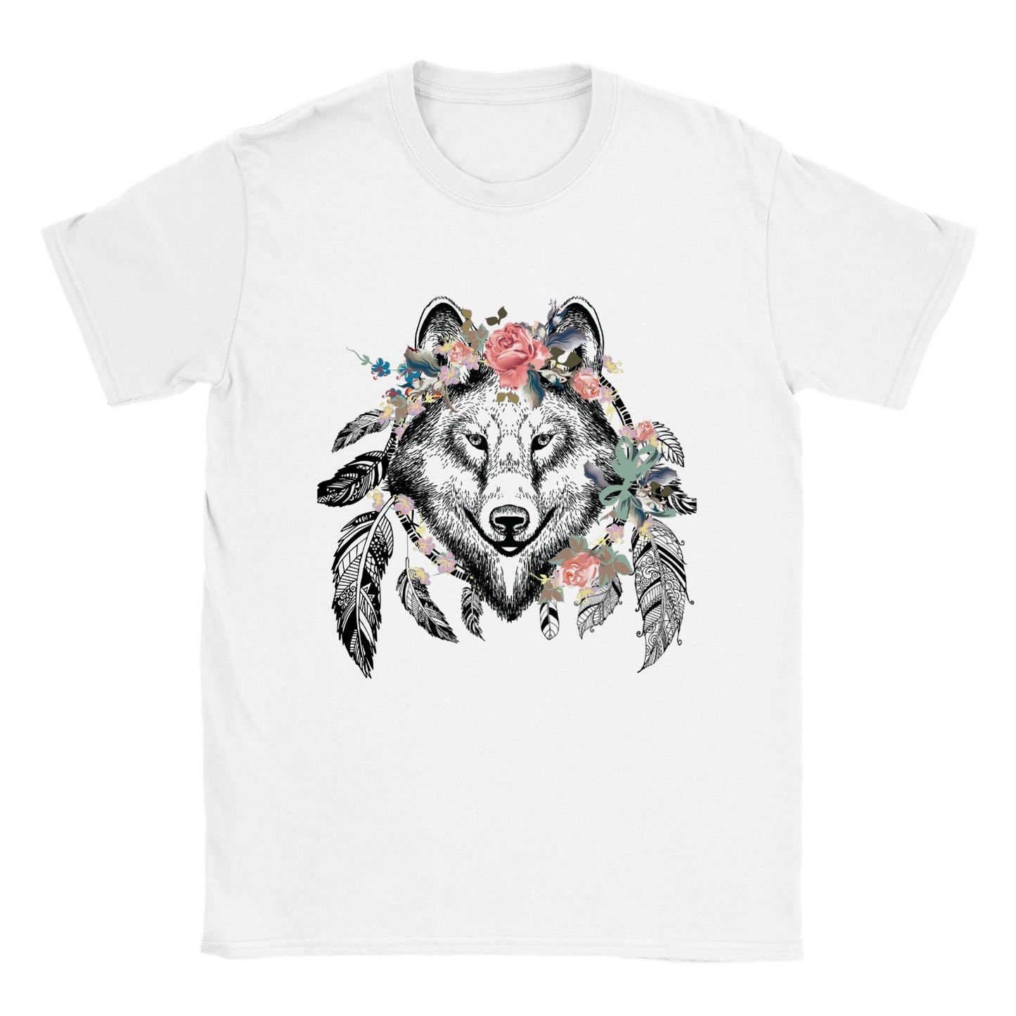 BOHO Style Wolf - Classic Unisex Crewneck T-shirt