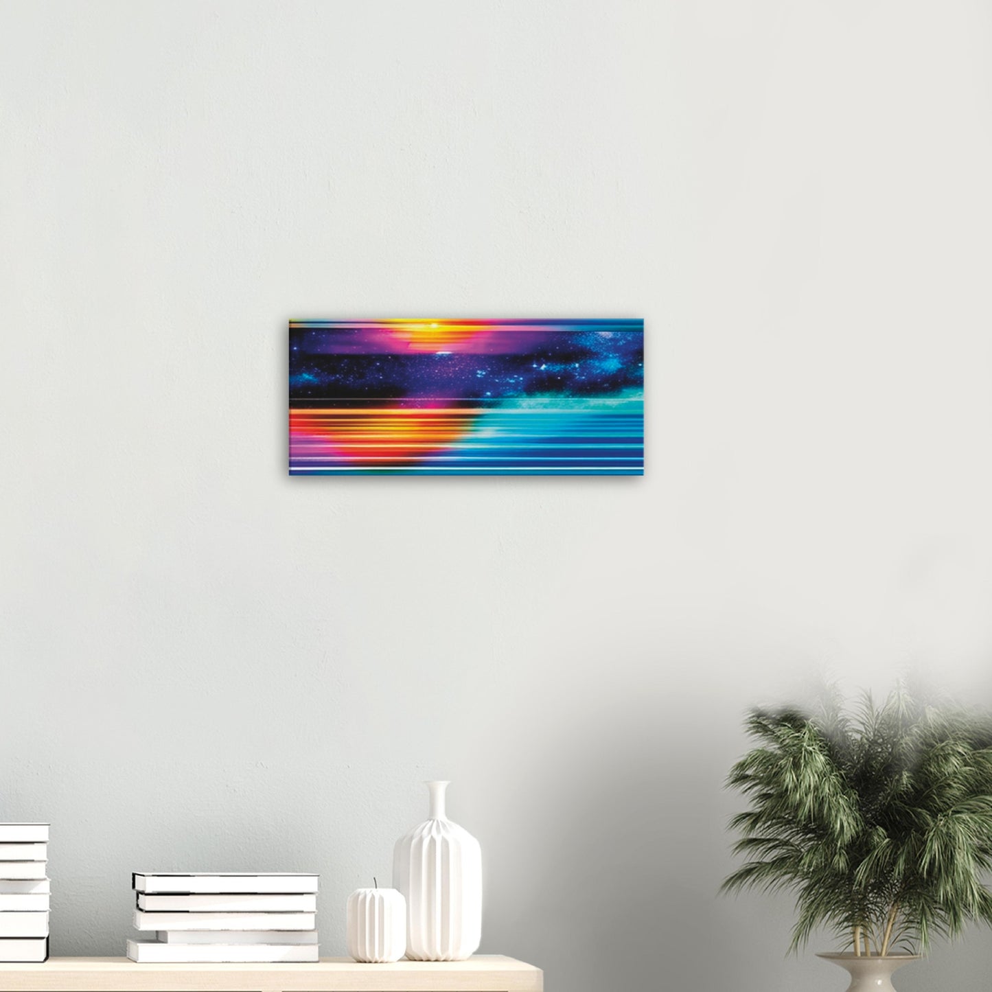 Space Vibrant Colors Art - Canvas