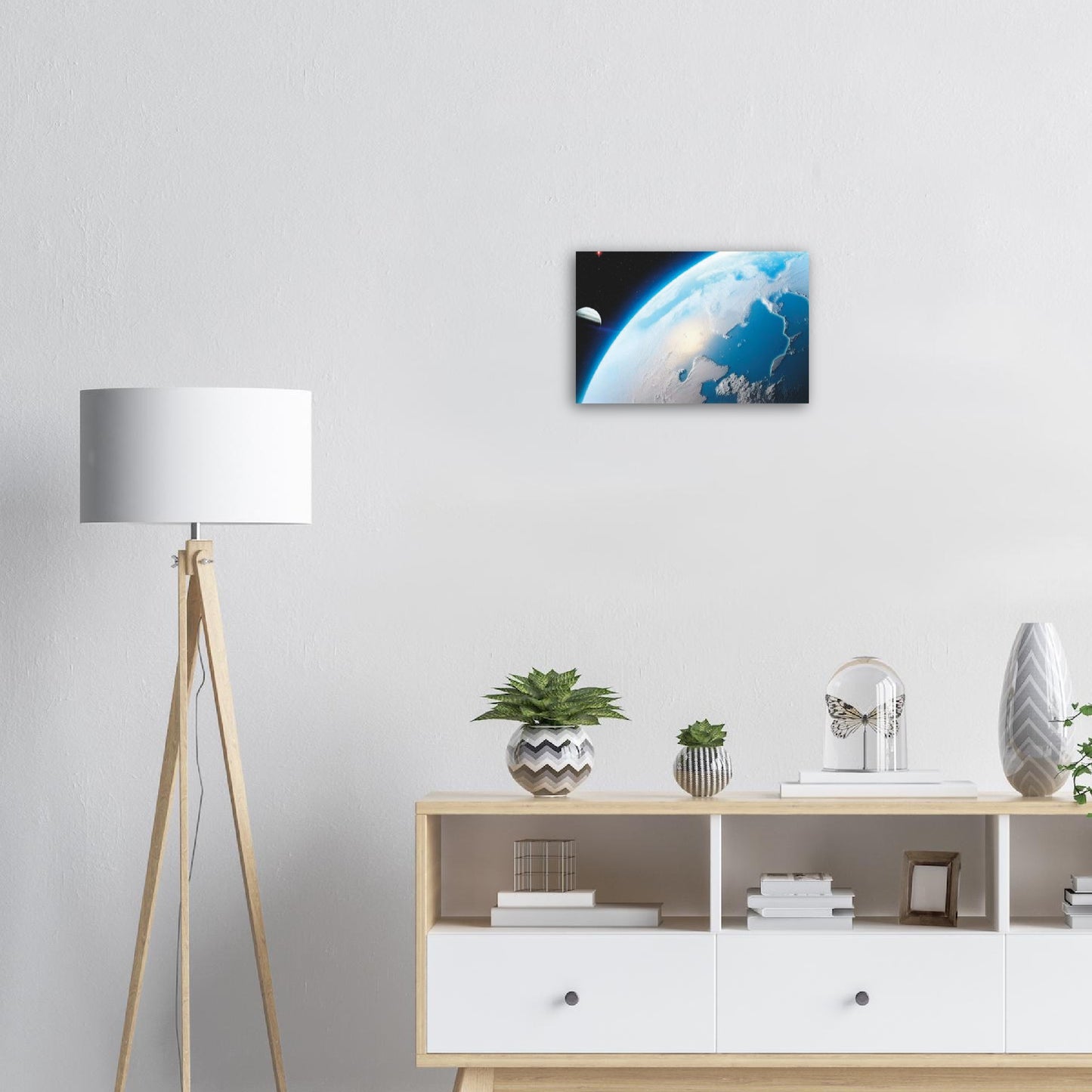 Planet Surface Space Scene - Classic Matte Paper Poster