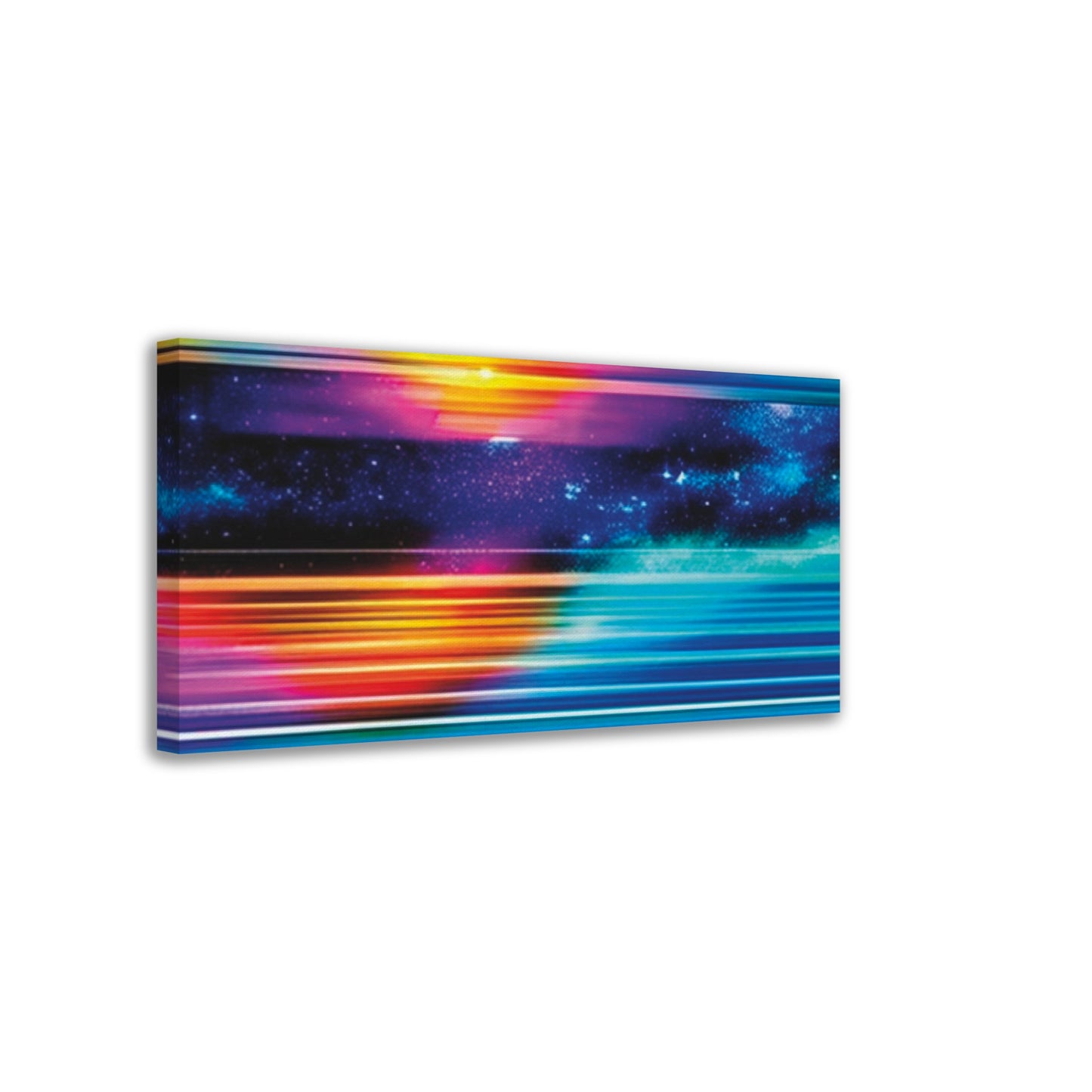 Space Vibrant Colors Art - Canvas