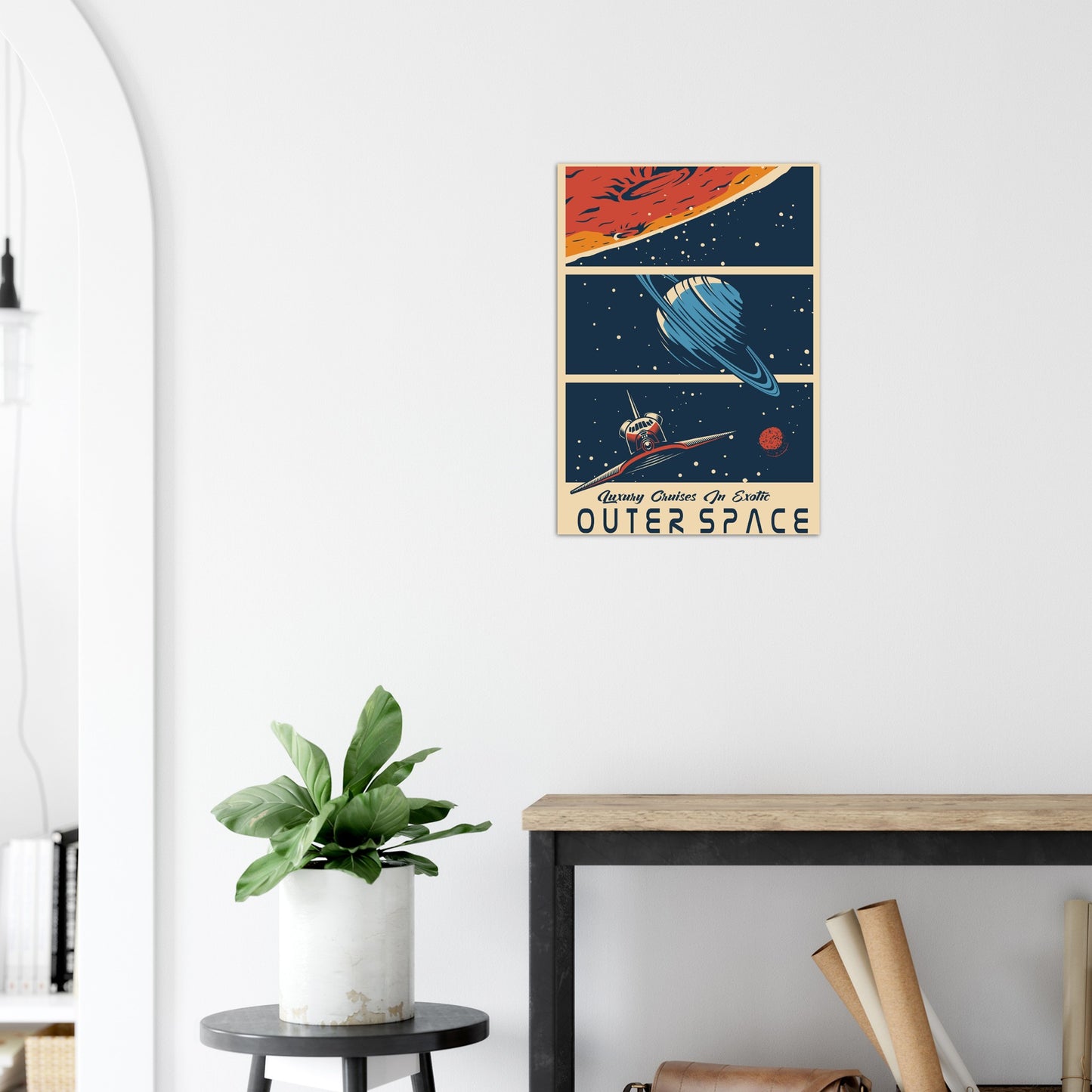 Luxury Cruises in Exotic Outer Space - Classic Matte Paper Poster