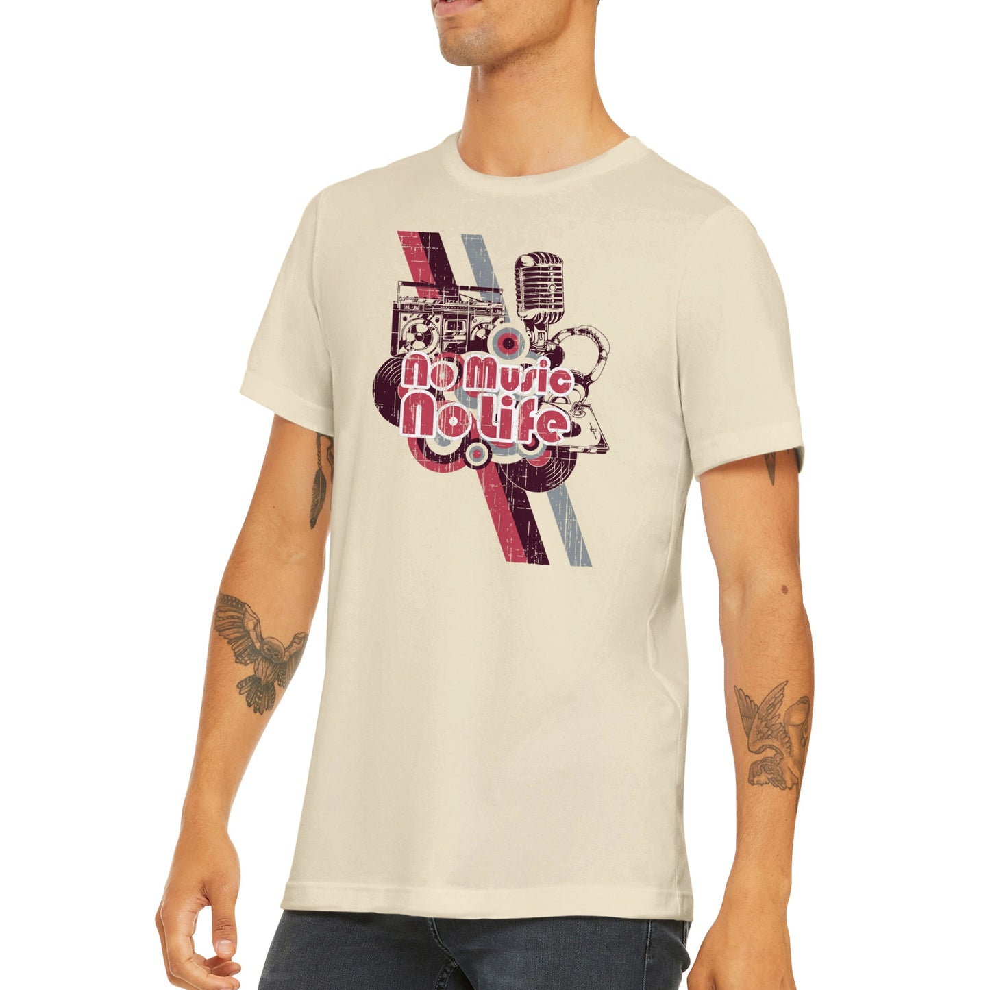 No Music, No Life - Classic Unisex Crewneck T-shirt