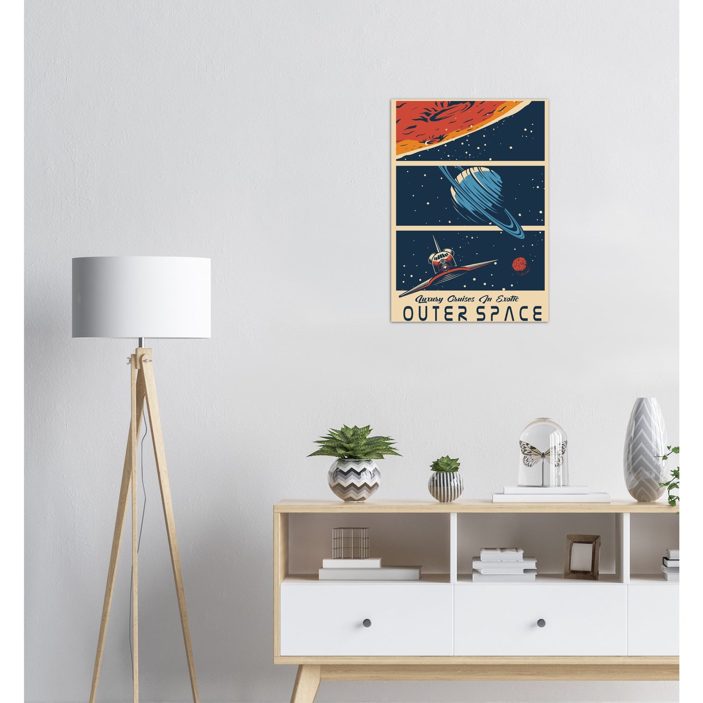 Luxury Cruises in Exotic Outer Space - Classic Matte Paper Poster