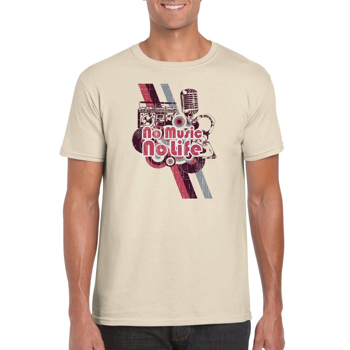 No Music, No Life - Classic Unisex Crewneck T-shirt