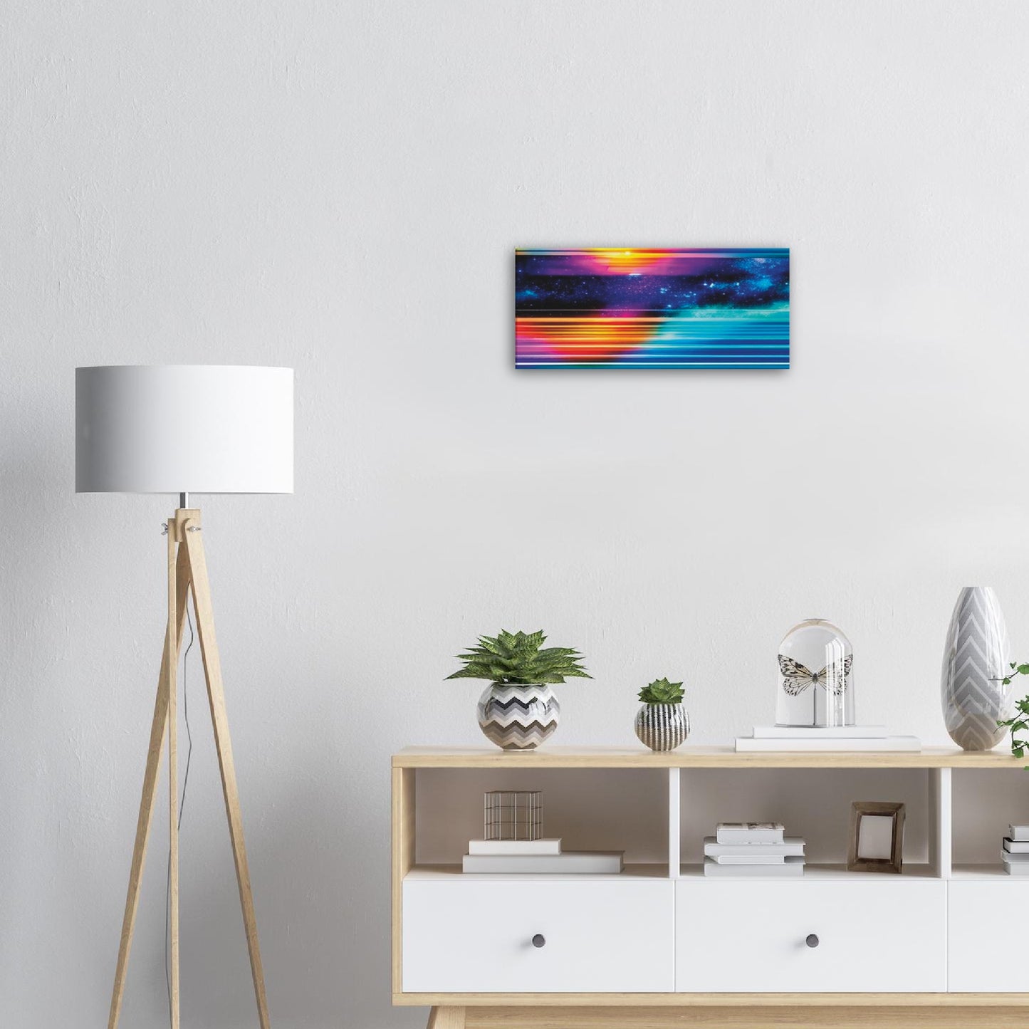 Space Vibrant Colors Art - Canvas